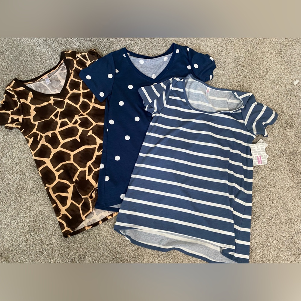 Accepting offers- Ladies ' T-Shirts - Giraffe Print, Polka Dot, and Striped